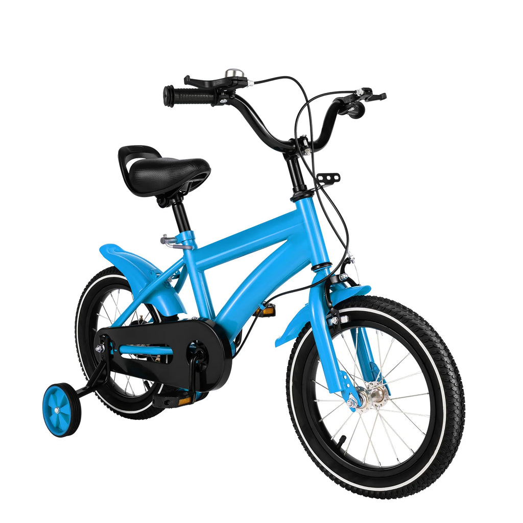14-inch Yellow Children's Bike with Stabilizer Wheels