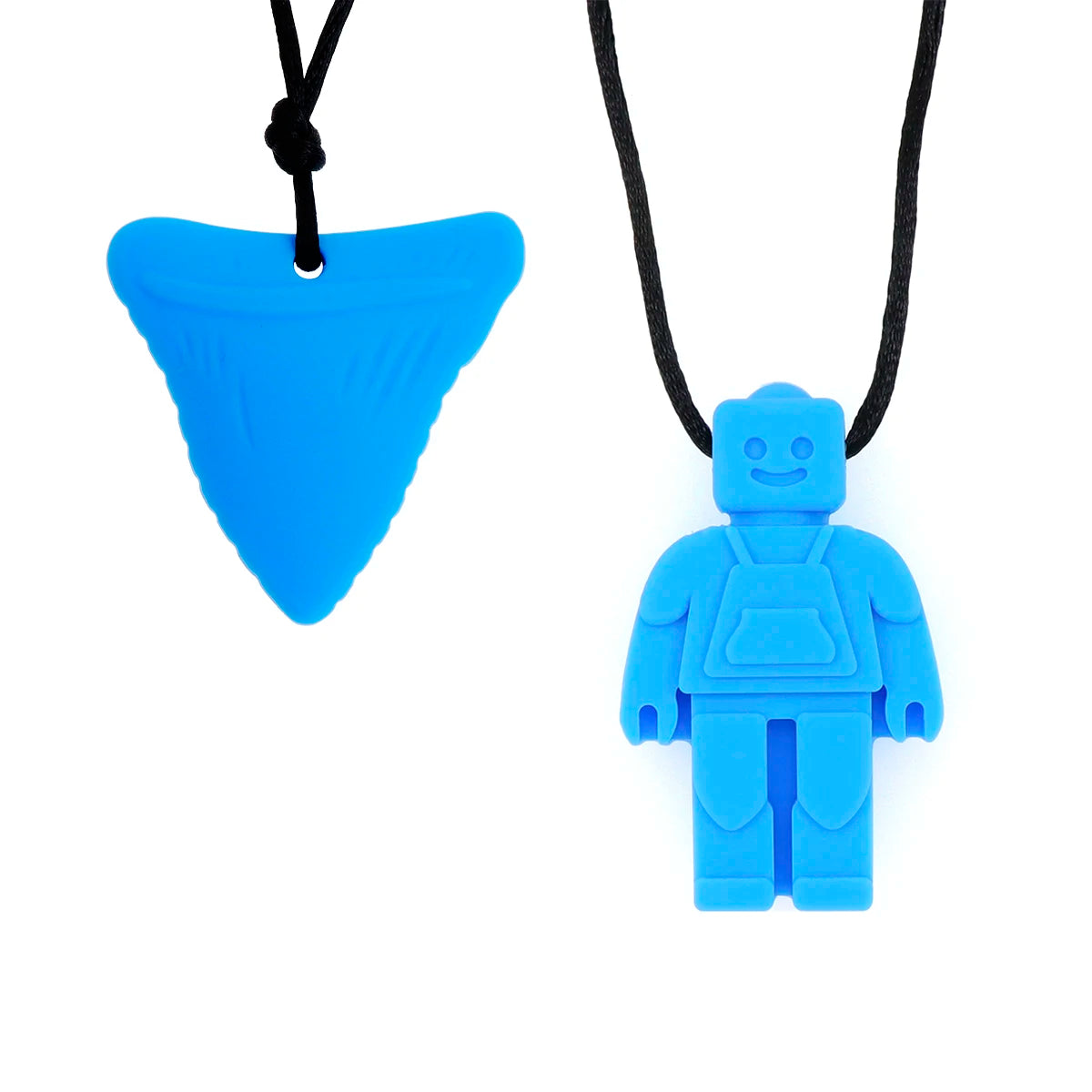 2 Pack Sensory Chew Silicone Necklace Set