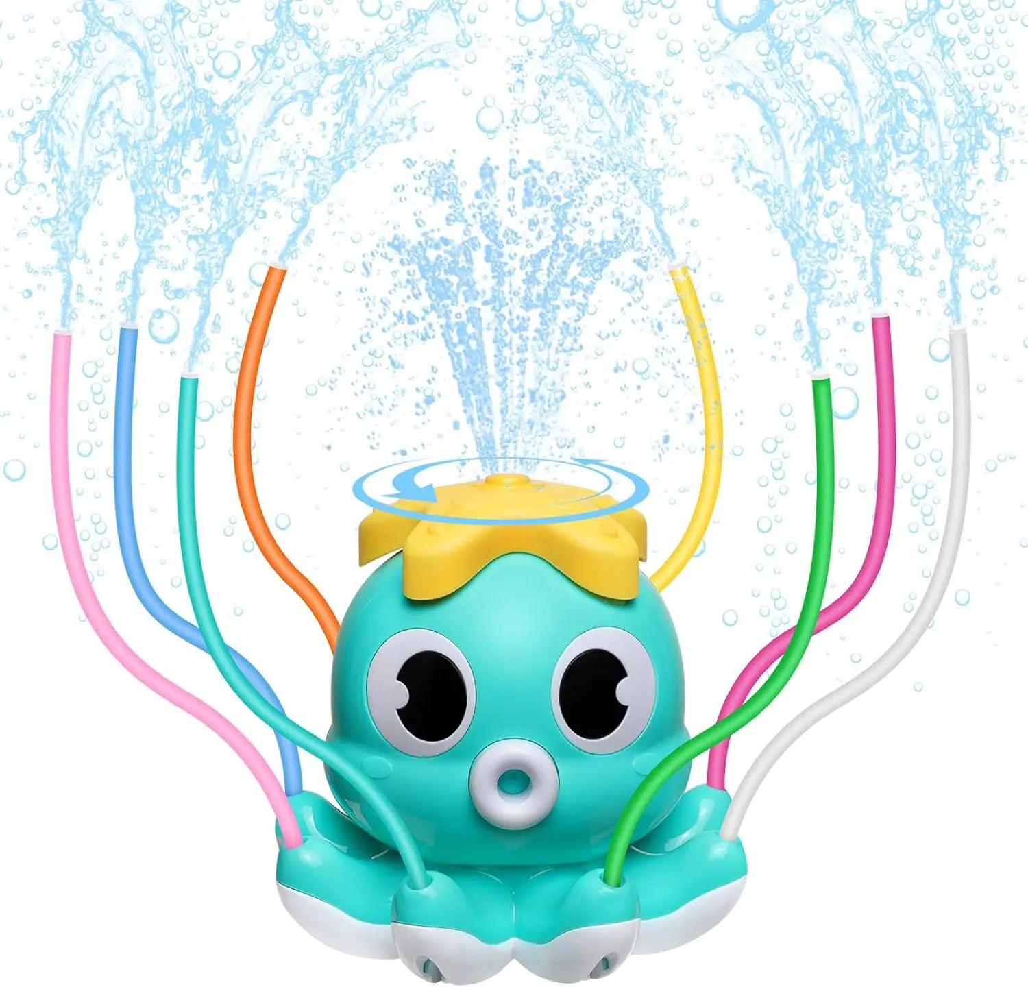 Octopus Sprinkler Water Spray Outdoor Toy Backyard Garden Water Toys Summer Yard Cartoon Splash Sprinkler Baby Bath Toy for Kids