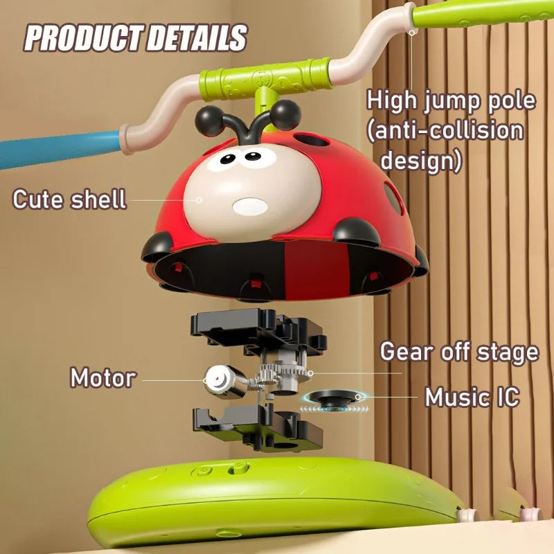 Musical Ladybug 3 In 1 Outdoor Hoping Beam