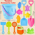 Children's Bucket, Spade and Sand Mold 13-Piece Beach Set
