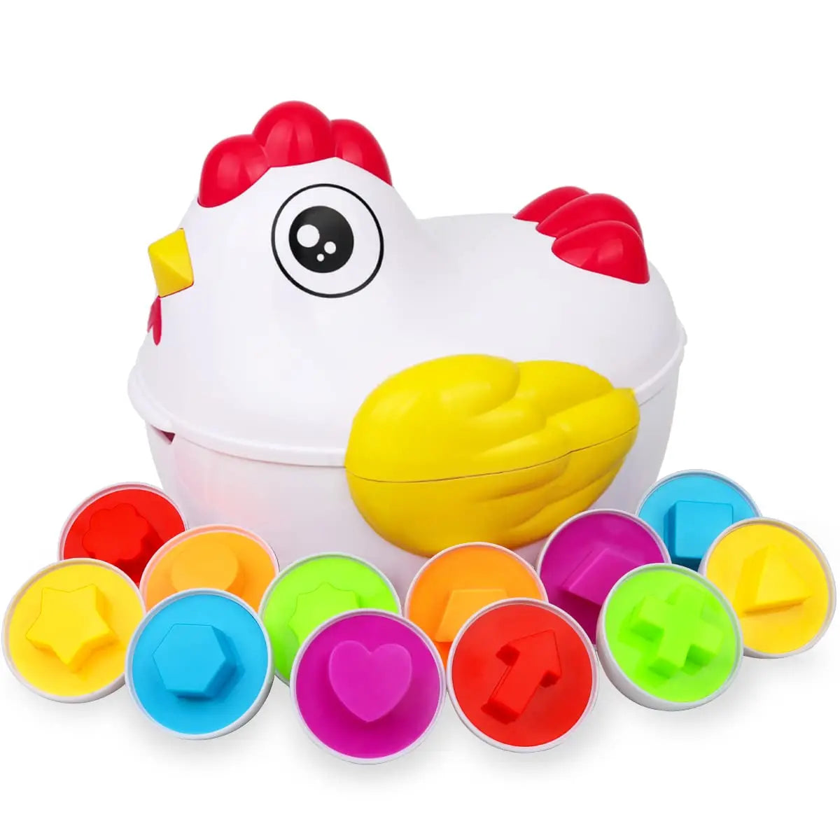 Shape Sorting Chicken & Matching Eggs Set
