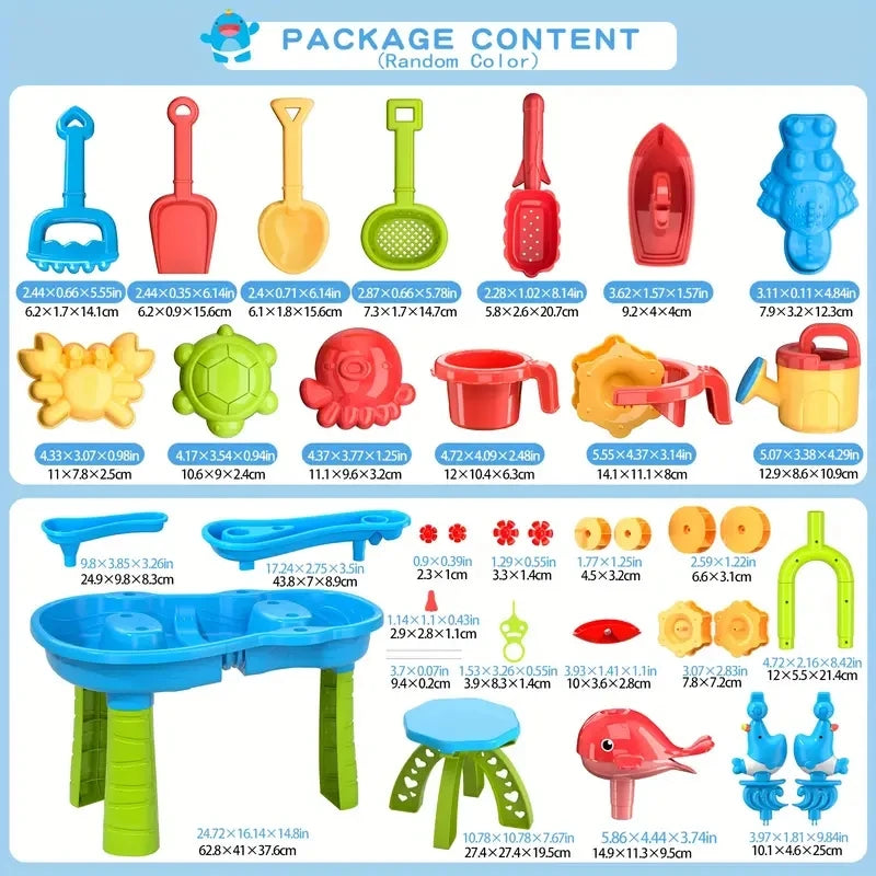 Multi-Functional Sensory Splash Activity Water Table