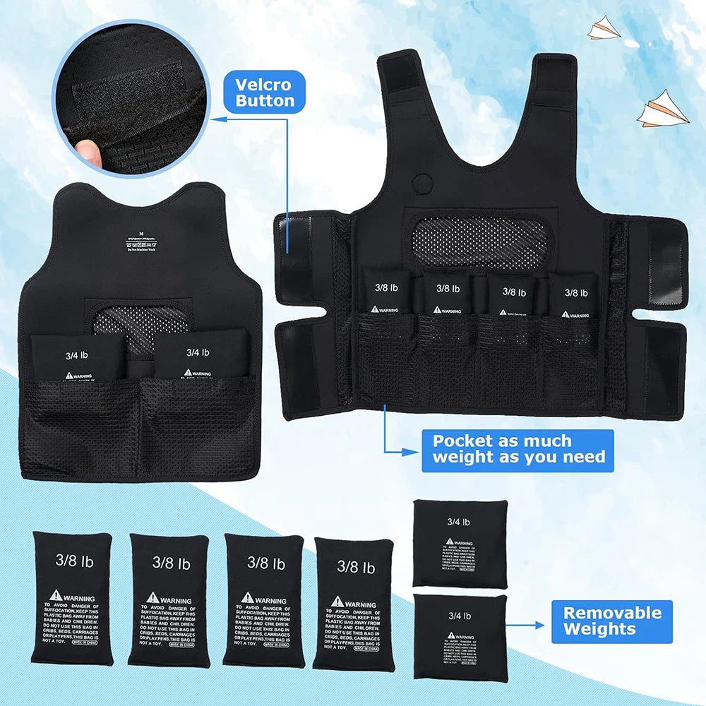 Adjustable Weighted Vest for Kids - Children's Sensory Vest