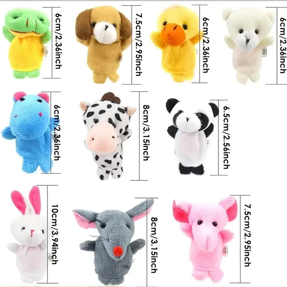5/10 Piece Animal Finger Puppets