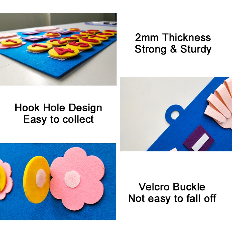 Montessori Felt Finger Counting Set