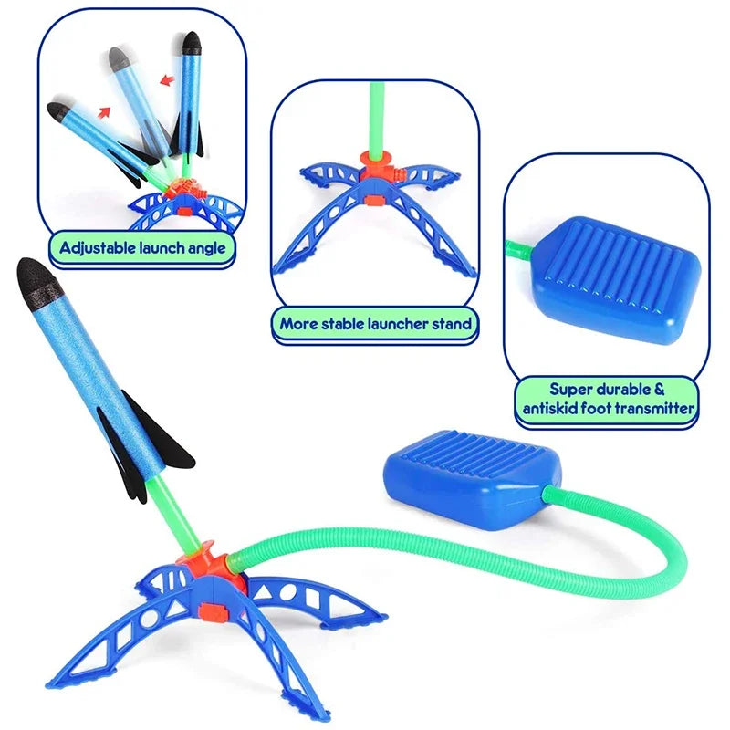 Kids Outdoor Rocket Foot Pump Outdoor Rocket Launcher
