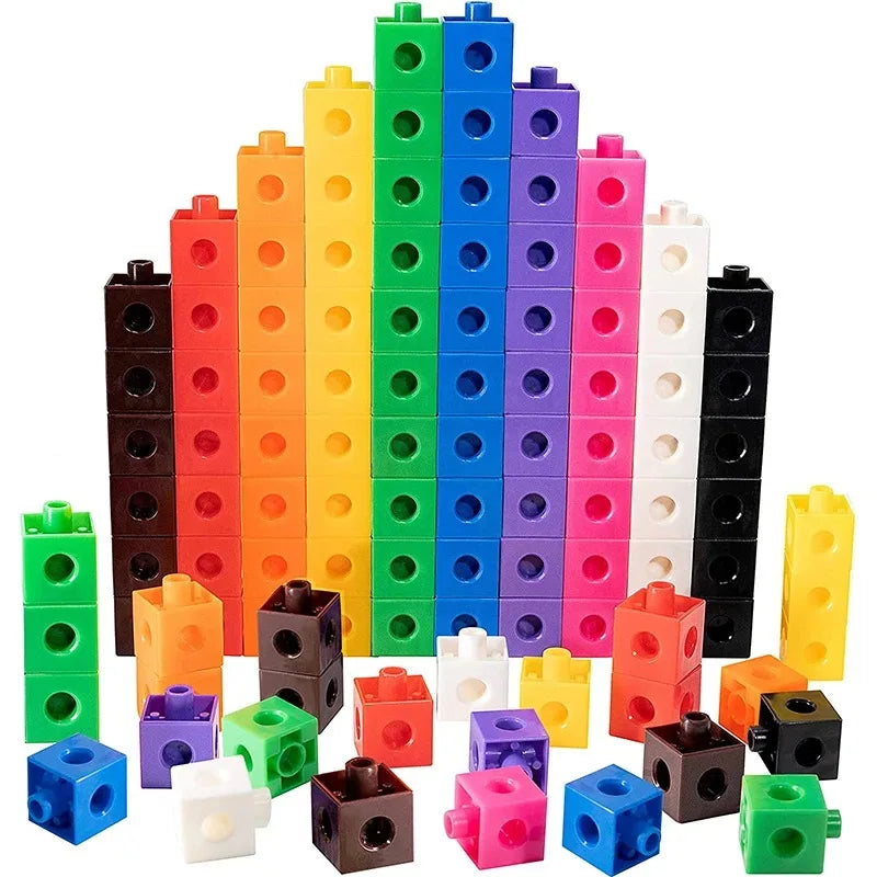 100 Piece Interlink Mathematics Cubes
