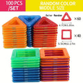 100-Piece Magnetic Tiles Building Blocks Set for Children