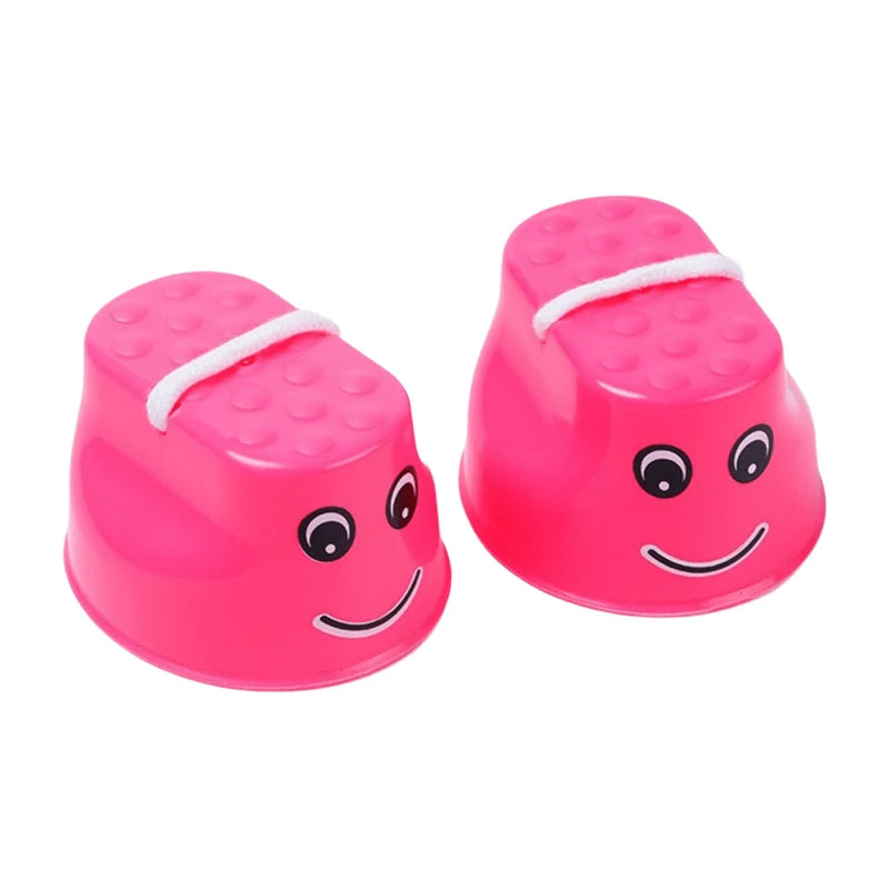 Kids Smiley Face Bucket Stilts