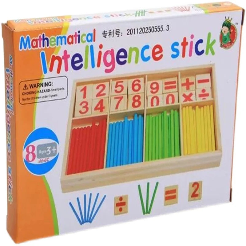 Arithmetic Counting Sticks Wooden Learning Box