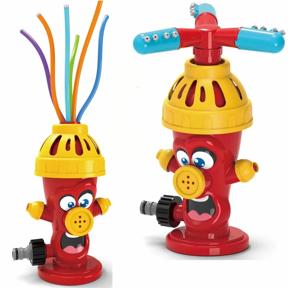Water Spray Toy Hydrant Sprinkler Outdoor Backyard Garden Water Toys Summer Yard Cartoon Splash Sprinkler Baby Bath Toy for Kids