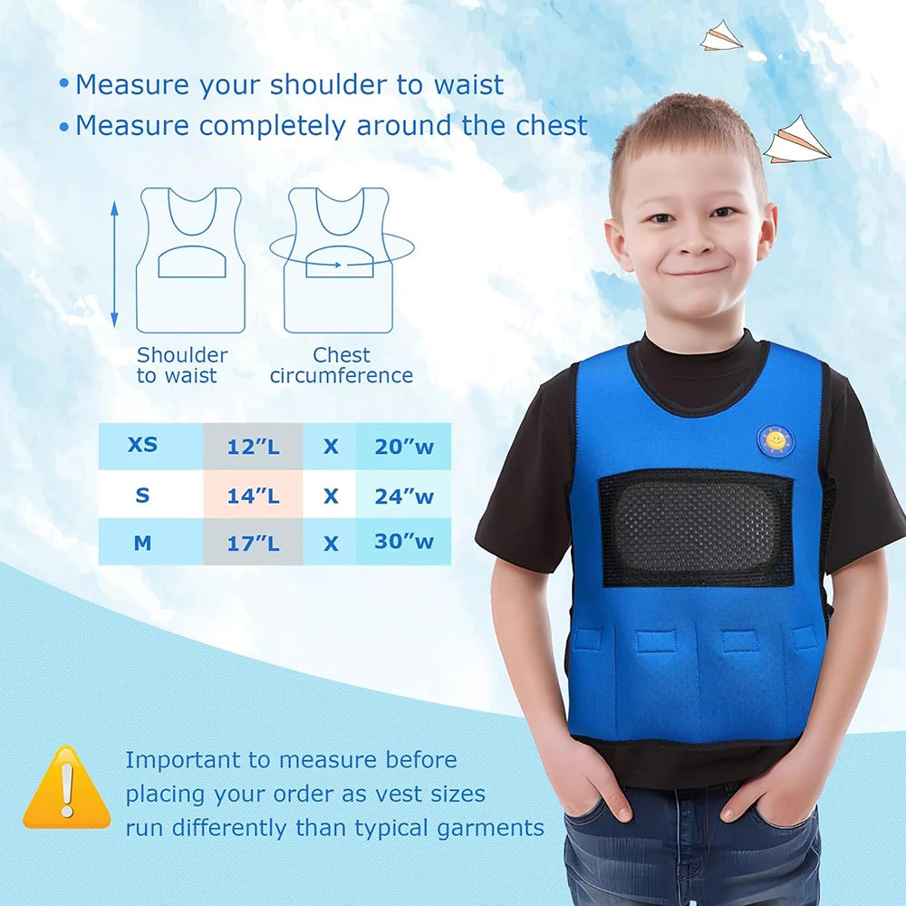 Adjustable Weighted Vest for Kids - Children's Sensory Vest