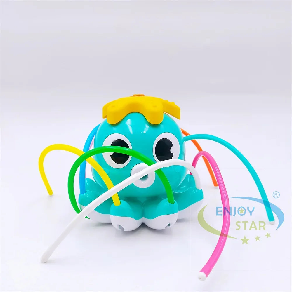 Octopus Sprinkler Water Spray Outdoor Toy Backyard Garden Water Toys Summer Yard Cartoon Splash Sprinkler Baby Bath Toy for Kids