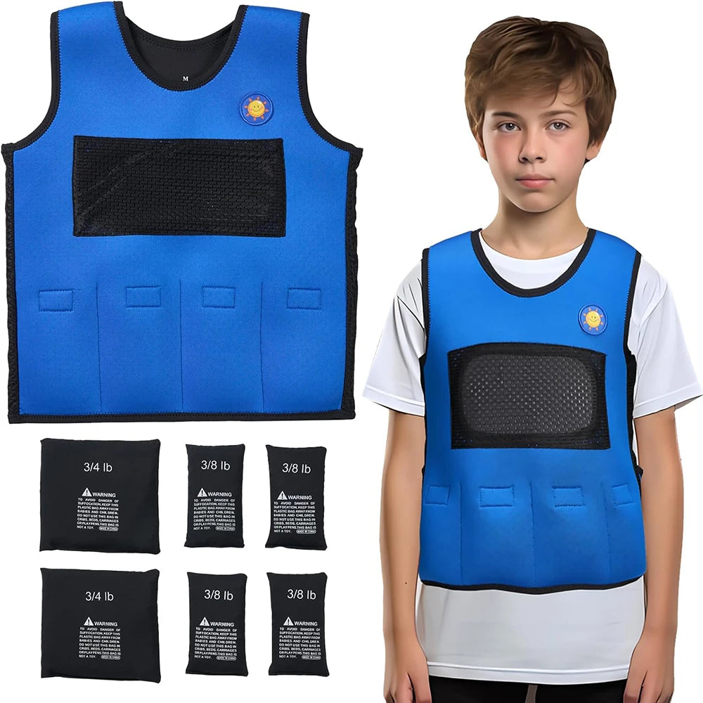 Adjustable Weighted Vest for Kids - Children's Sensory Vest