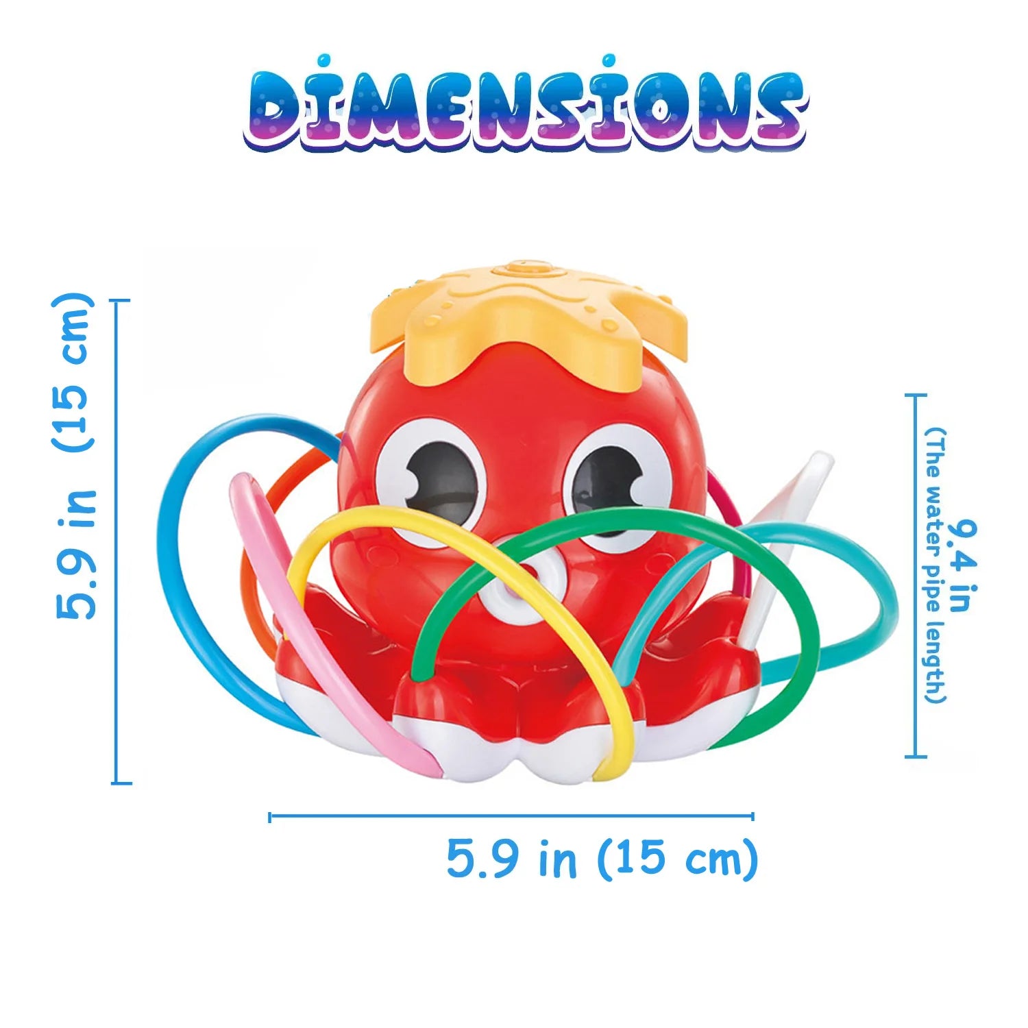 Octopus Sprinkler Water Spray Outdoor Toy Backyard Garden Water Toys Summer Yard Cartoon Splash Sprinkler Baby Bath Toy for Kids