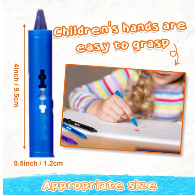 Washable Bath Crayons Set