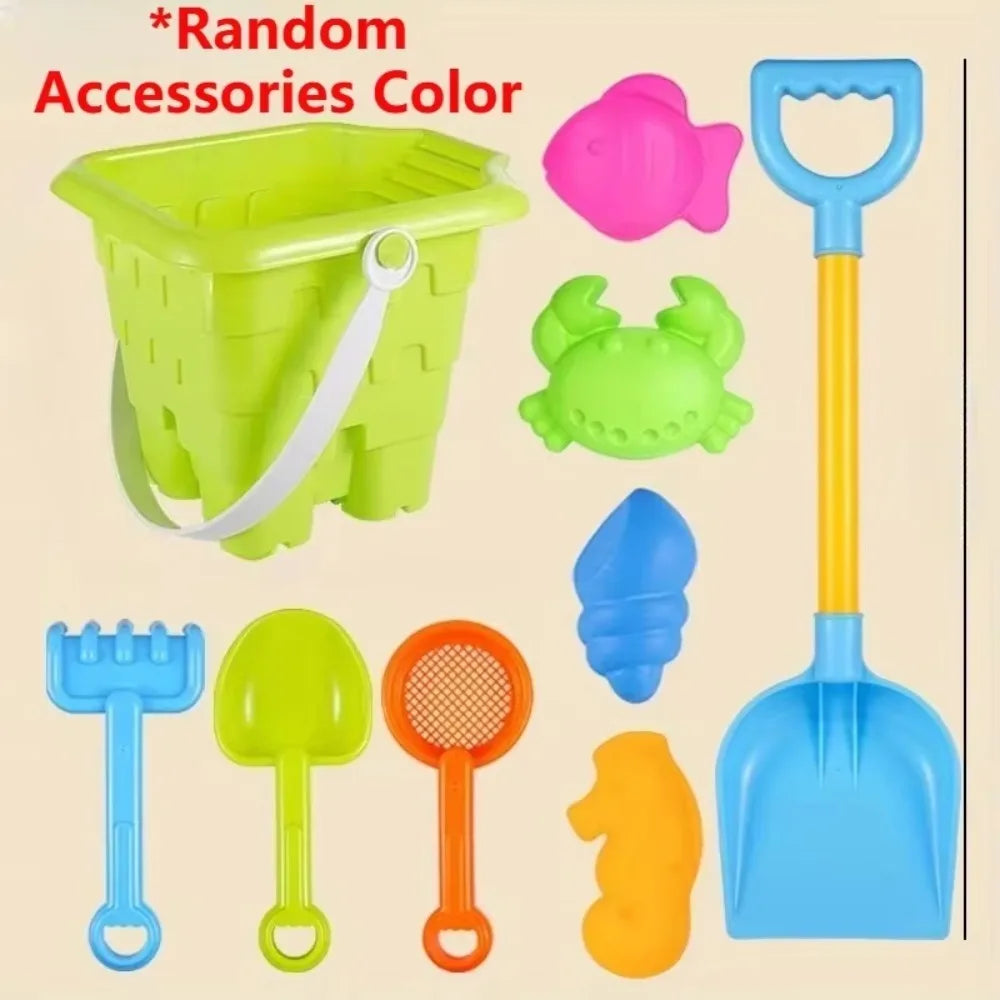 Children's Bucket, Spade and Sand Mold 13-Piece Beach Set