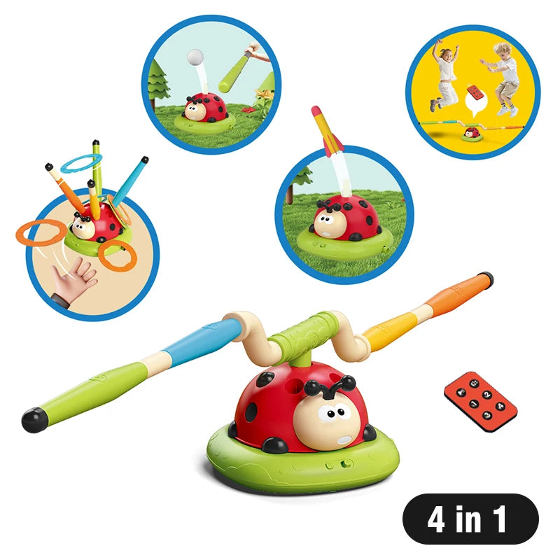 Musical Ladybug 3 In 1 Outdoor Hoping Beam