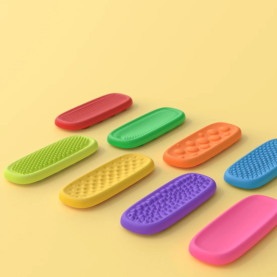Textured Zen Silicone Sensory Fidget Strips