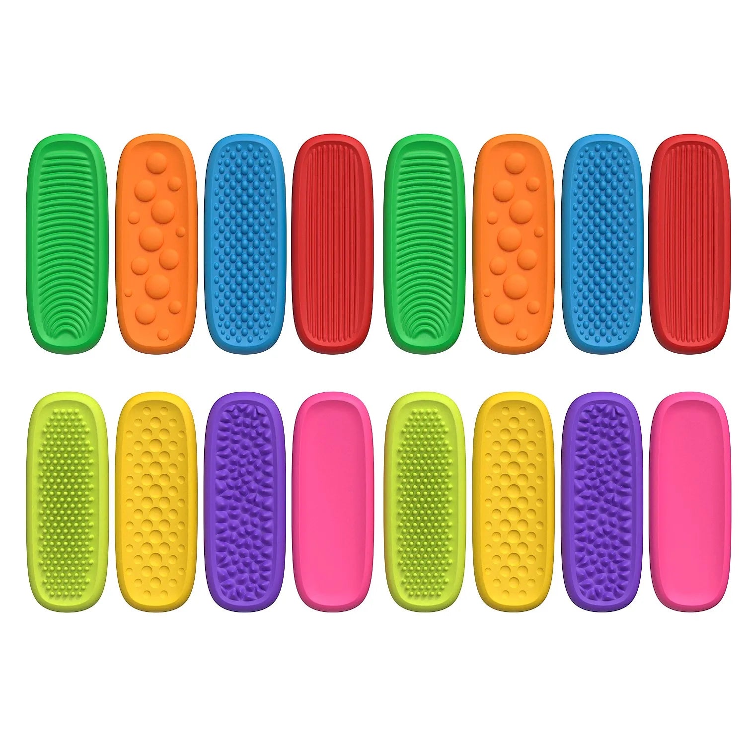 Textured Zen Silicone Sensory Fidget Strips