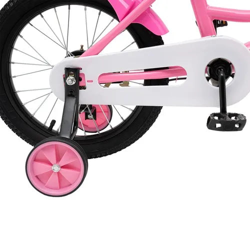 16" inch Pink Children's Bike & Stabilizers