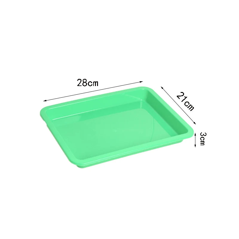 Multicolored Messy Play Trays