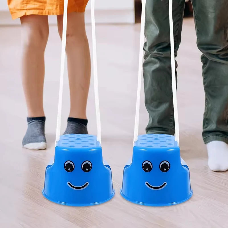 Kids Smiley Face Bucket Stilts