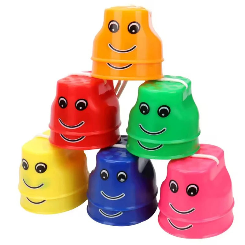 Kids Smiley Face Bucket Stilts