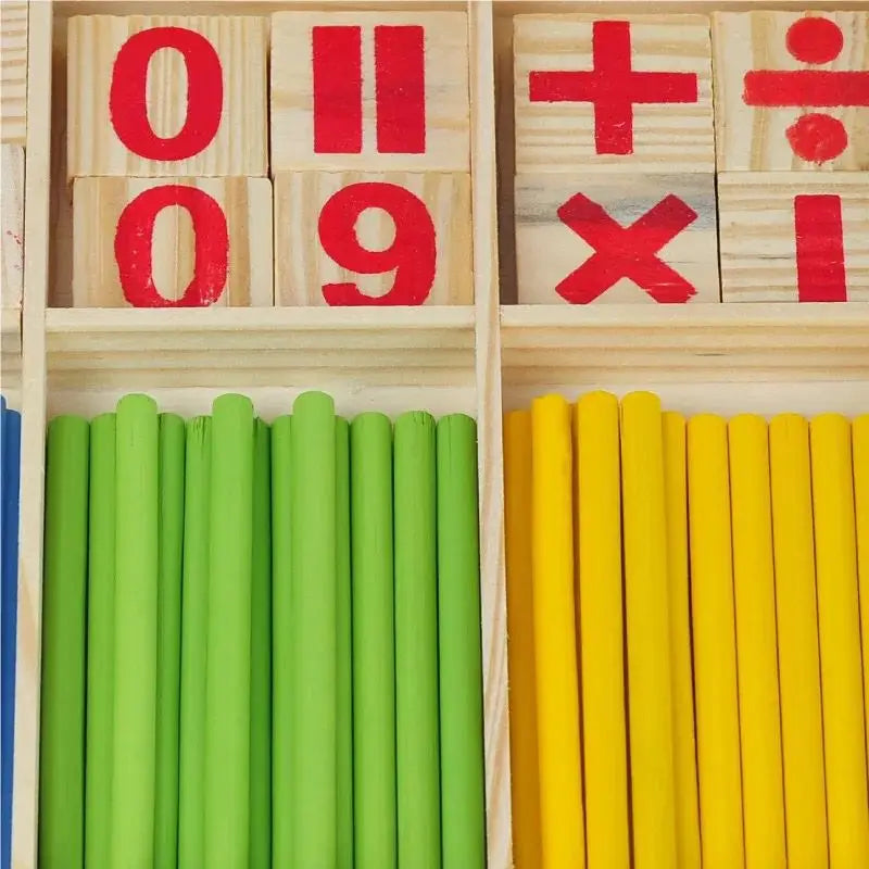 Arithmetic Counting Sticks Wooden Learning Box