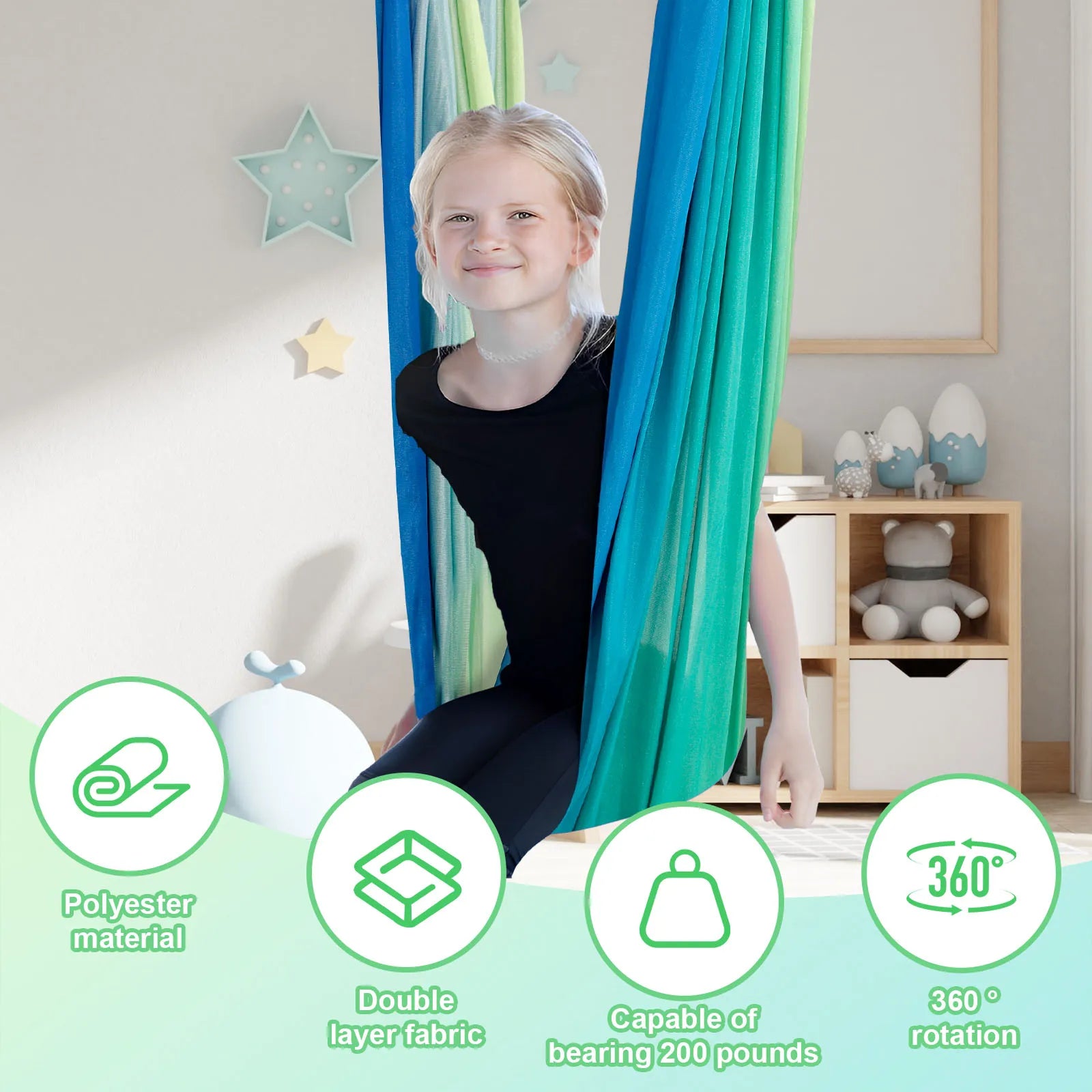 Kids Sensory Room Hammock Swing