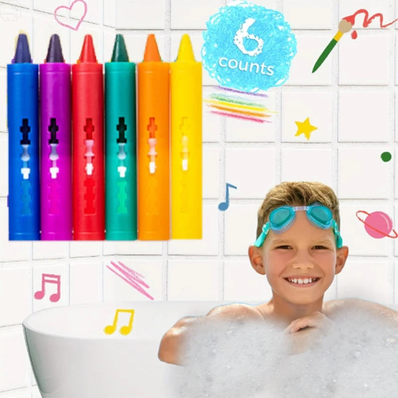 Washable Bath Crayons Set