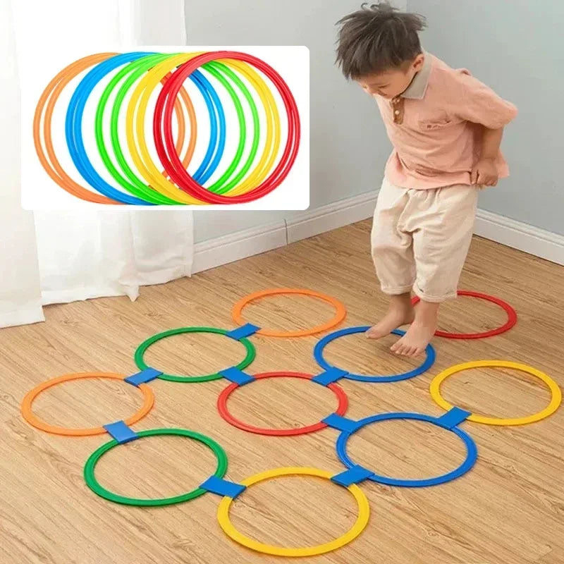 Lattice Hop & Jump Ring Set